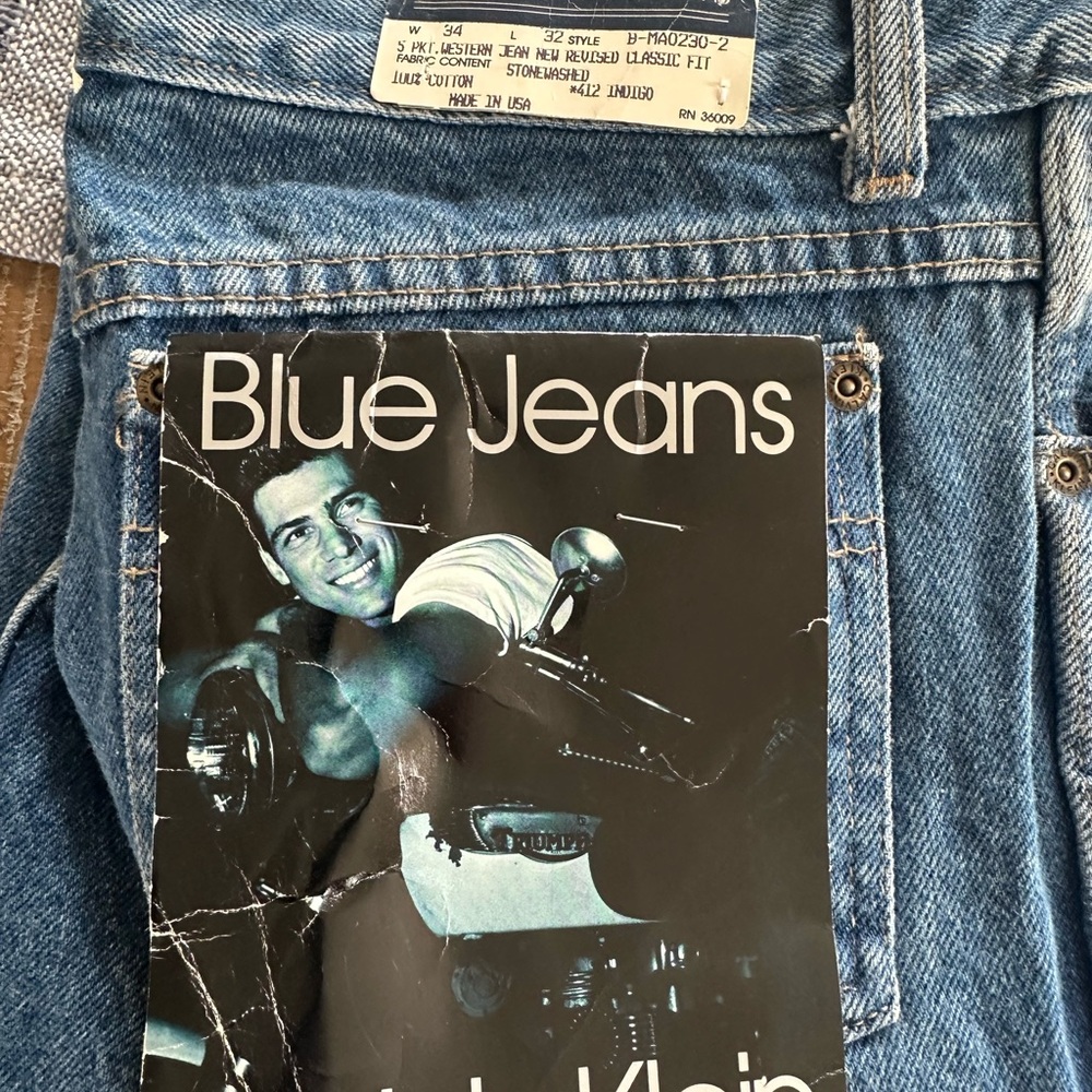 Vintage Calvin Klein Classic Fit Men’s Jeans - Blue Made in the USA